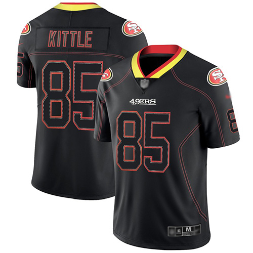 San Francisco 49ers Limited Lights Out Black Men George Kittle NFL Jersey 85 Rush
